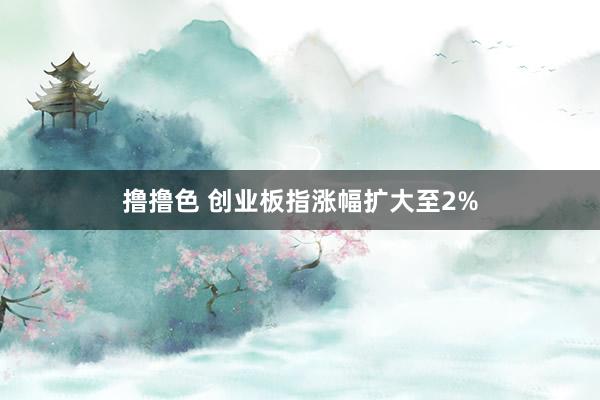   撸撸色 创业板指涨幅扩大至2%