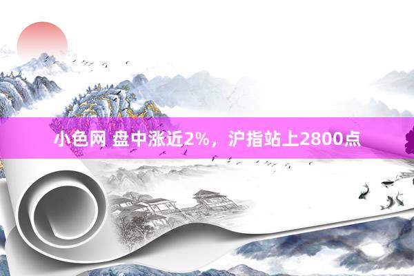   小色网 盘中涨近2%，沪指站上2800点