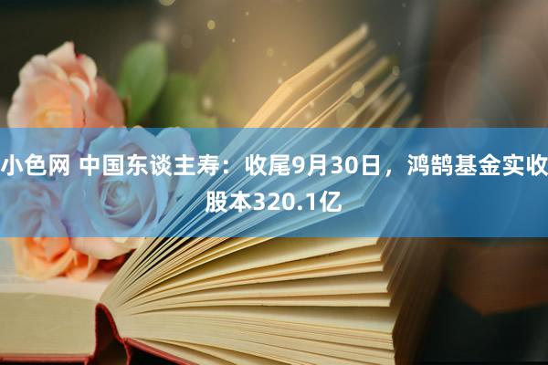   小色网 中国东谈主寿：收尾9月30日，鸿鹄基金实收股本320.1亿