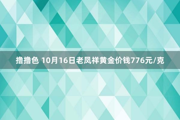   撸撸色 10月16日老凤祥黄金价钱776元/克