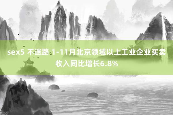 sex5 不迷路 1-11月北京领域以上工业企业买卖收入同比增长6.8%