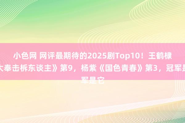 小色网 网评最期待的2025剧Top10！王鹤棣《大奉击柝东