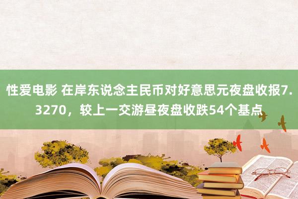 性爱电影 在岸东说念主民币对好意思元夜盘收报7.3270，较