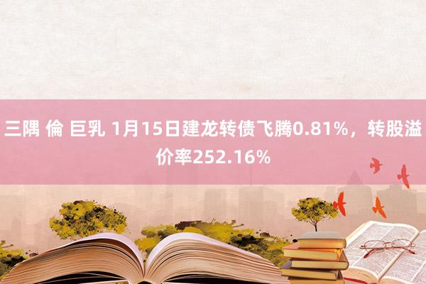 三隅 倫 巨乳 1月15日建龙转债飞腾0.81%，转股溢价率